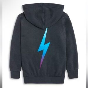 Kids Aviator Nation Unisex Lightning Bolt Zip Up Hoodie